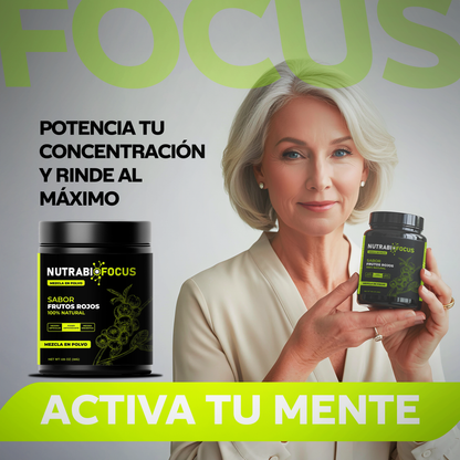 NutraBio Focus: Potencia tu concentración y rinde al máximo