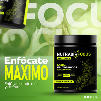 NutraBio Focus: Potencia tu concentración y rinde al máximo